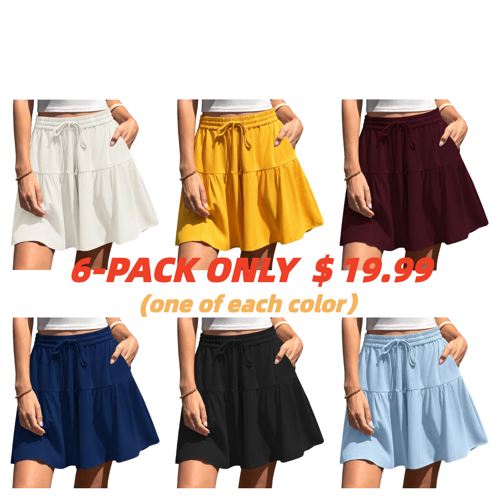 Womens Linen Blend Wide Leg Flowy Culotte Shorts Drawstring Loose Fit Summer Casual Lightweight Comfy Vacation Wear