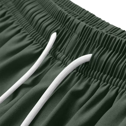 Women's 2 in 1 Running Shorts with Liner Pockets Quick Dry Athletic Workout Gym Shorts