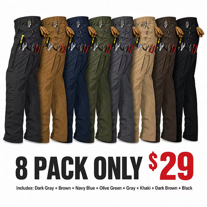 Men's Cargo Pants,Tactical Pants for Men Stretch,Durable Ripstop EDC Work Pants for Hiking