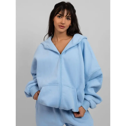 CloudSoft Oversized Zip Up Hoodie | Ultra Soft Hoodie For Men & Women