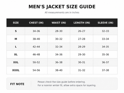 Men's Winter Waterproof Ski Jacket