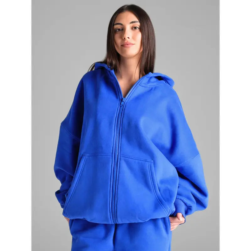CloudSoft Oversized Zip Up Hoodie | Ultra Soft Hoodie For Men & Women