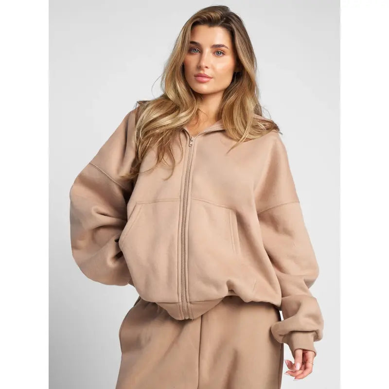 CloudSoft Oversized Zip Up Hoodie | Ultra Soft Hoodie For Men & Women
