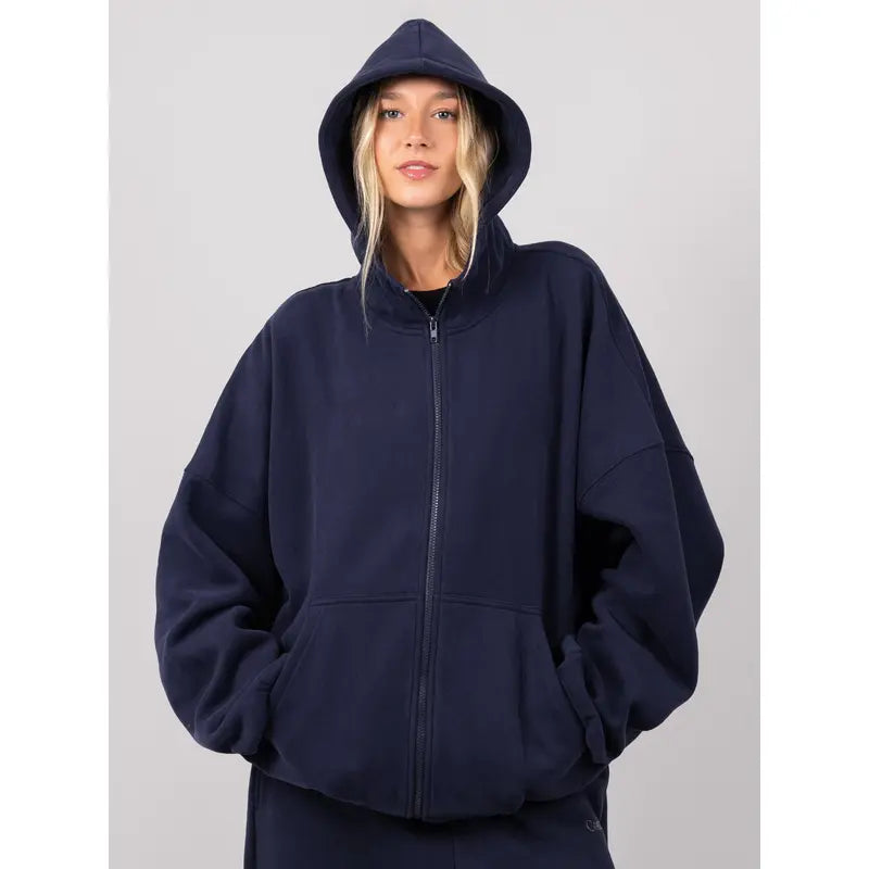 CloudSoft Oversized Zip Up Hoodie | Ultra Soft Hoodie For Men & Women