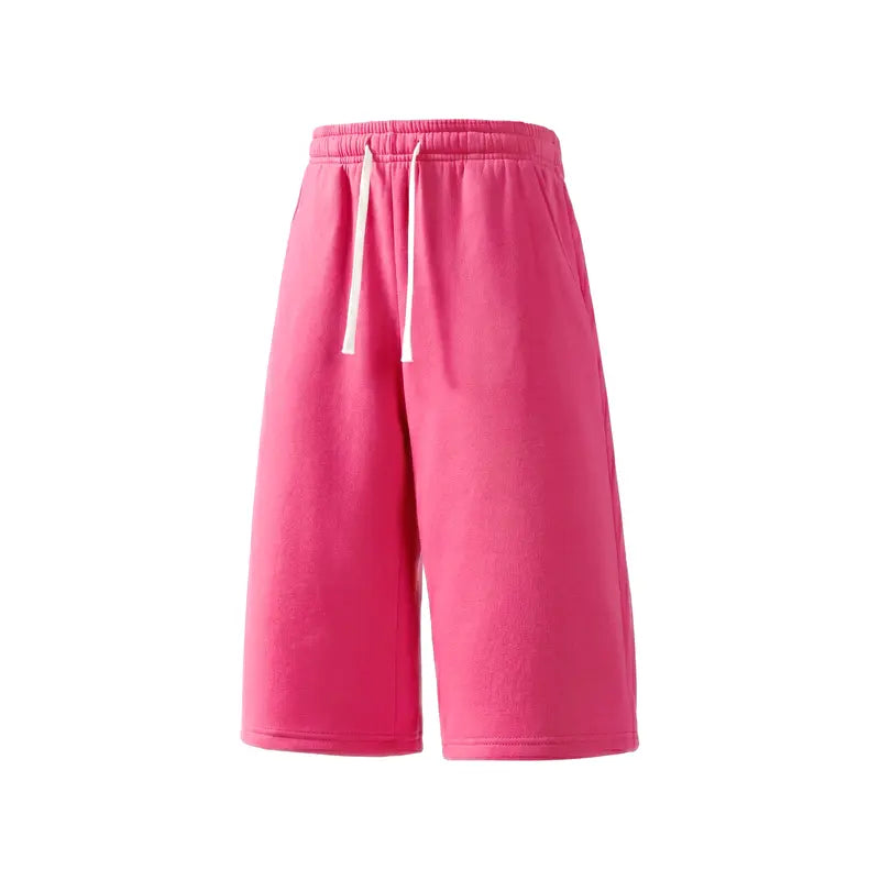 7-Pack Casual Wide Leg Sweat Shorts – Soft Drawstring Lounge Shorts for Everyday Comfort