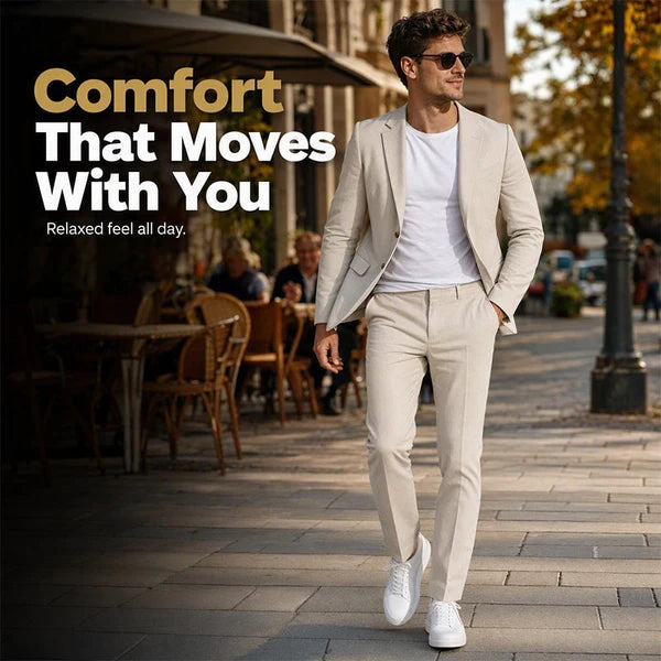 Limited-Time Offer- Men's Versatile Stretch Business Suit